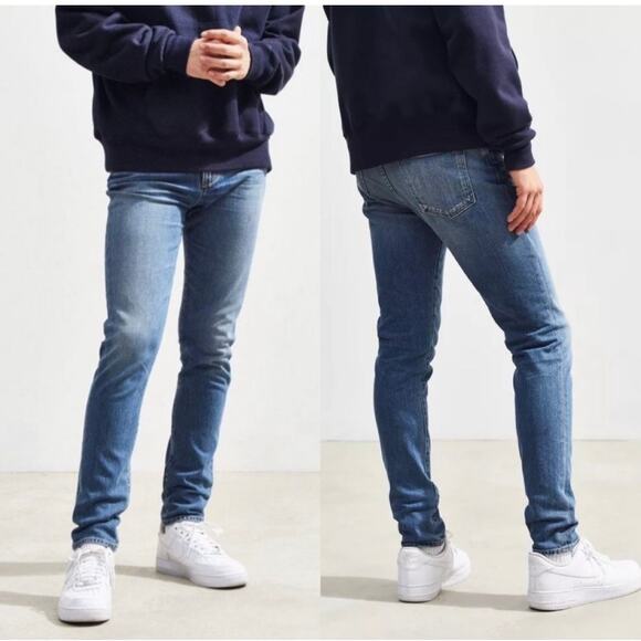 Agolde Men's Splinter Toothpick Skinny Jeans Sonic Size 30 NWT Stretch Slim Fit - Picture 1 of 13